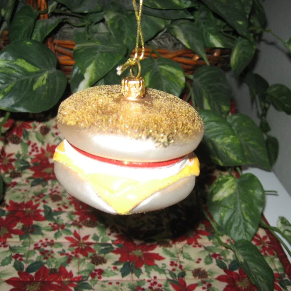 Sur La Table Egg Sandwich Christmas Ornament 2015 NWT